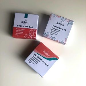 Habitat Shampoo, Conditioner and Body Bar Set